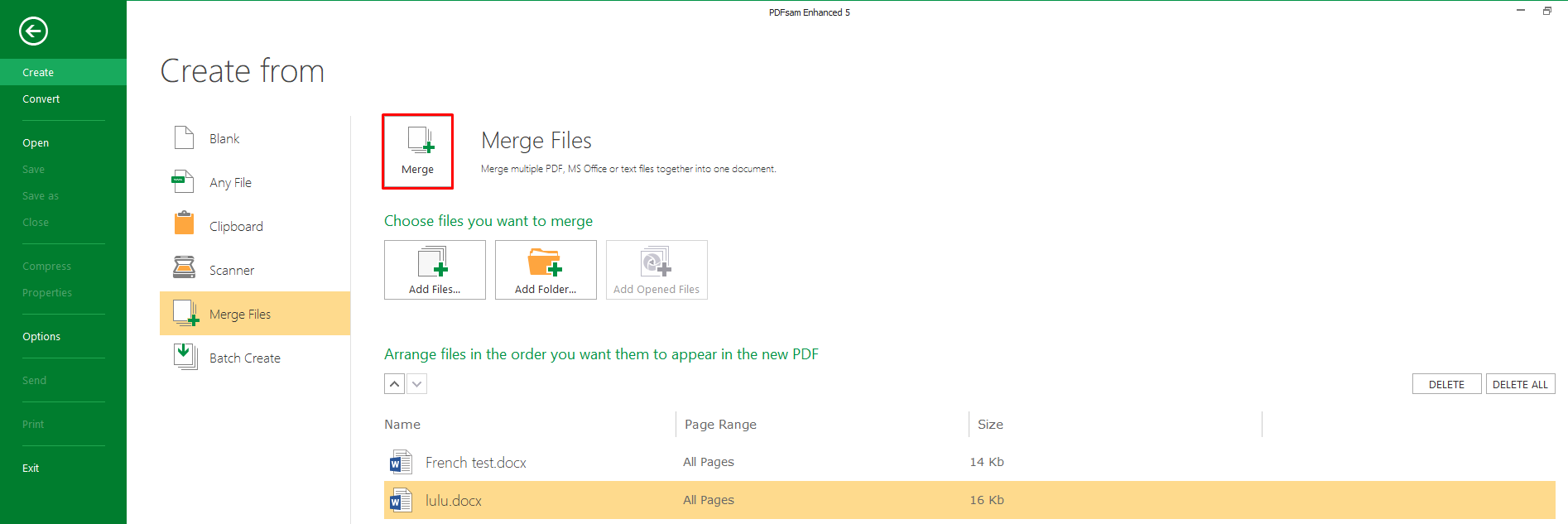 pdfsam merge order by page numbers