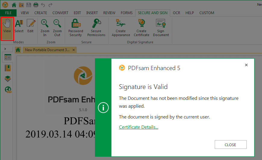 pdf signature creation device