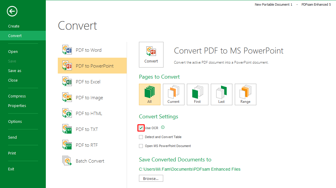 convert pdf into powerpoint