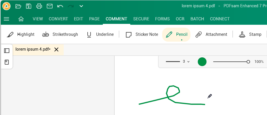 How to use the pencil tool? – PDFsam Enhanced